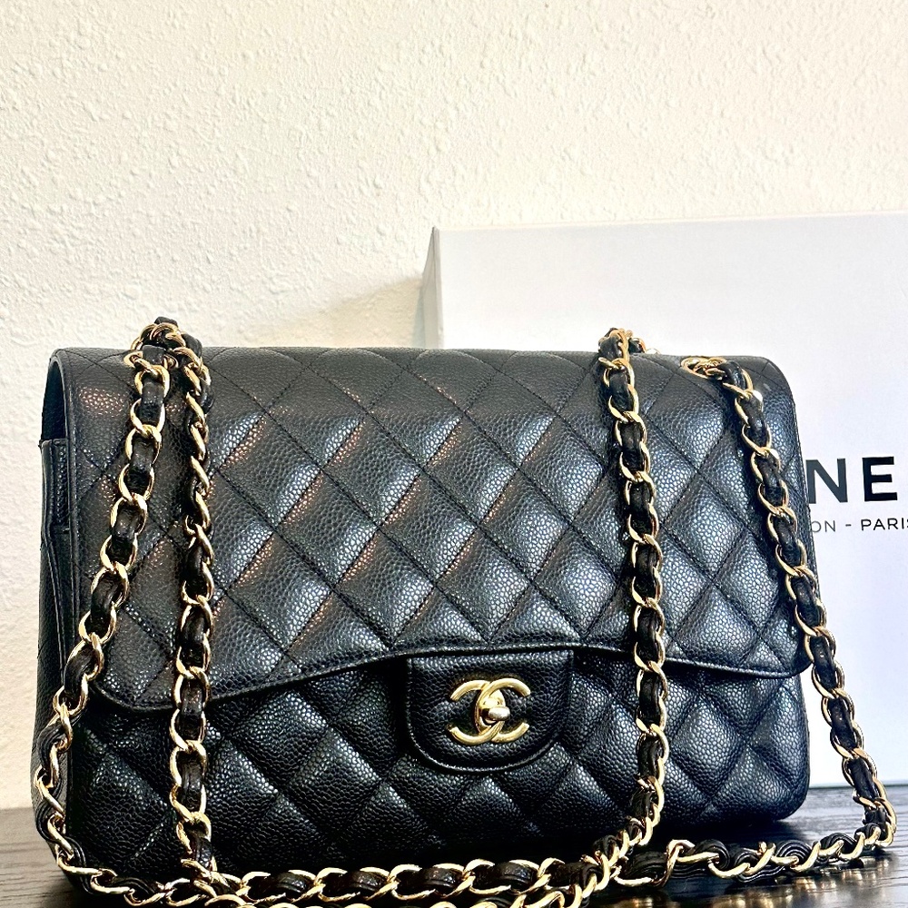 Chanel large classic double flap handbag